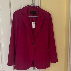Banana Republic Magenta Blazer - Women's Single-Button Jacket